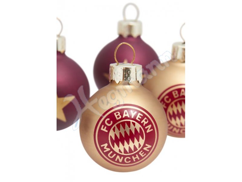 Christbaumkugeln 3cm 10erSet FC Bayern FanArtikel F.C. BAYERN MÜNCHEN