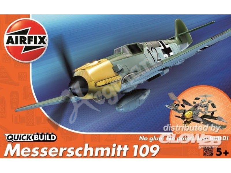 Messerschmitt 109 Quick-Build Airfix J6001 Messerschmitt 109 Quickbuild ...