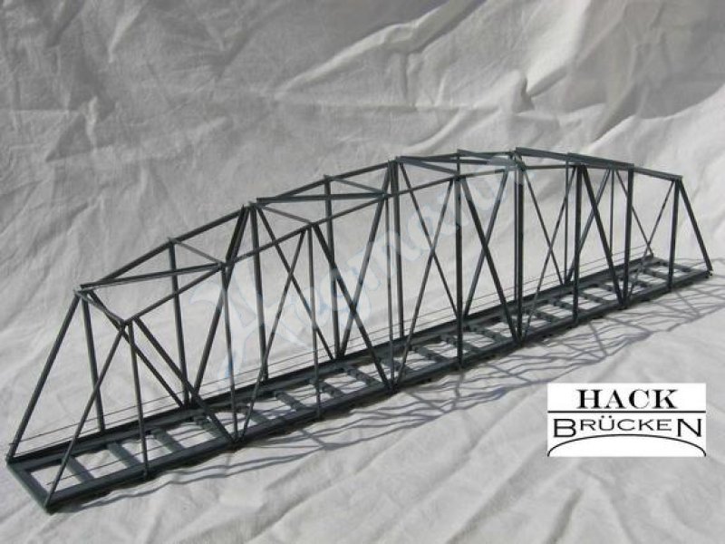 Bogenbrücke 50 cm , grau HACK graue Brücke, Spur H0 1:87 HACK