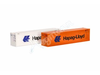 HERPA 076449-006 H0 1:87 Container-Set 2x40 ft.Hapag/