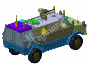 ARSENAL-M miniTank 211200791 Dingo 2 GE A3.4B mit Störsender CG-12