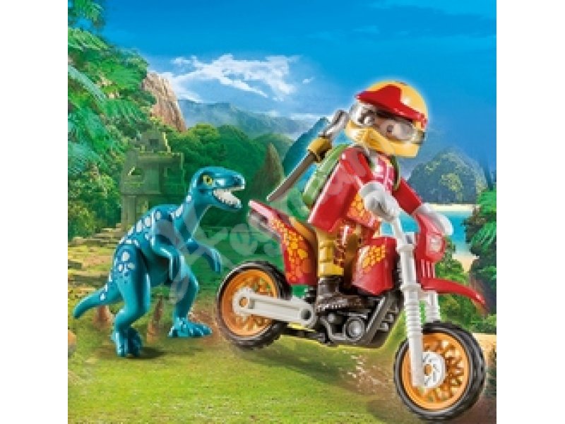 playmobil motocross raptor