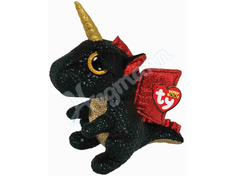 GRINDAL DRAGON W/HORN - BOO M ty 36457 BEANIE BOOS - MED Ty UK Ltd 36457